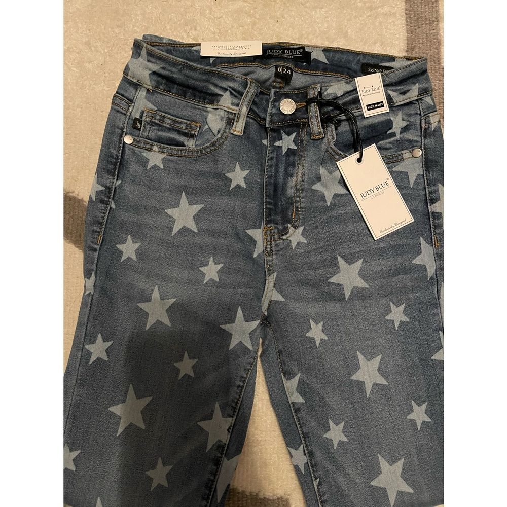 Judy Blue High Waist Star Jeans
